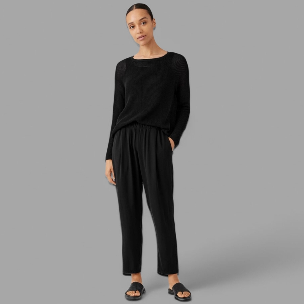 Eileen Fisher Black Ankle Pants